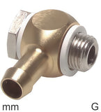 Imagen destacada de la colección - Codo Boquilla De Manguera Accesorios Latón Roscas G Macho PN16 Giratorio
