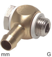 Codo Boquilla De Manguera Accesorios Latón Roscas G Macho PN16 Giratorio