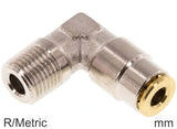 Imagen destacada de la colección - Codo Conector Push-In Latón R/Roscas-Métricas Macho Alta-Presión