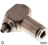 Imagen destacada de la colección - Codo Conector Push-In Latón Roscas G Macho En L