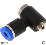 Imagen destacada de la colección - Codo Conector Push-In Latón Y Plástico Roscas G Macho Hexagonal Exterior