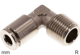Codo Conector Push-In Latón Roscas R Macho