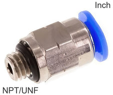 Conectores Push-In Latón Y Plástico Roscas NPT/UNF Macho Pulgada