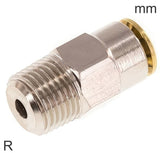 Imagen destacada de la colección - Conector Push-In Latón Roscas R Macho Alta Presión PN150