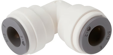 Unión En Codo Conector Push-In Para Líquidos Plásticos Y Alimentos Métrico