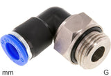 Imagen destacada de la colección - Codo Giratorio Conector Push-In Latón Y Plástico Roscas G Macho Un Rodamiento De Bolas