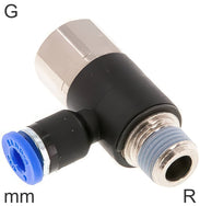 Conectores En T Push-In Latón Y Plástico Roscas G/R Roscas Macho/Hembra