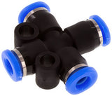 Imagen destacada de la colección - X Conector Push-In Latón Y Plástico (3-6mm)