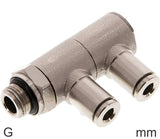 Imagen destacada de la colección - 2-Vías Distribuidor Conector Push-In Latón Roscas G Macho