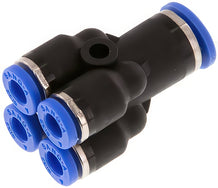 Distribuidor Conector Push-In Latón Y Plástico 4 Salidas