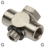 Imagen destacada de la colección - Conectores En T Push-On Roscas G Macho/Hembra Banjo