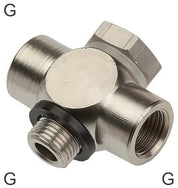 Conectores En T Push-On Roscas G Macho/Hembra Banjo