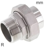 Imagen destacada de la colección - Niples Dobles Roscas R De Acero Inoxidable Y Extremo De Soldadura Con Sello Plano PN16