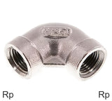 Imagen destacada de la colección - Accesorios En Ángulo 90 Grados Fundición De Hierro / Acero Inoxidable Roscas Rp Hembra PN25