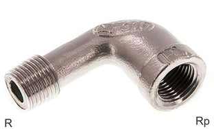 Accesorios En Ángulo 90 Grados Fundición De Hierro / Acero Inoxidable R/Roscas Rp Macho/Hembra PN25