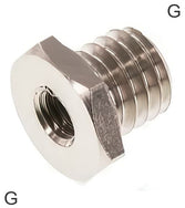 Niples Reductores Latón / Acero Inoxidable Roscas G PN40