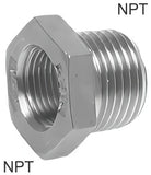 Imagen destacada de la colección - Niples Reductores Roscas NPT De Acero Inoxidable PN16