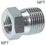 Imagen destacada de la colección - Niples Reductores Acero / Acero Inoxidable Roscas NPT PN275