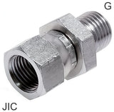 Imagen destacada de la colección - Niples Reductores Acero / Acero Inoxidable Roscas JIC/G PN310
