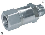 Imagen destacada de la colección - Niples Reductores Acero / Acero Inoxidable Roscas G Con Cono Para Manguera De 60 Grados PN400