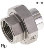 Imagen destacada de la colección - Accesorio De Manguito Roscas Rp De Acero Inoxidable Con Extremo De Soldadura Con Sello Cónico PN16