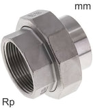 Imagen destacada de la colección - Accesorios De Manguito Roscas Rp De Acero Inoxidable Con Extremo De Soldadura Con Sello Plano PN16
