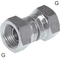 Accesorios De Manguito Acero / Acero Inoxidable Roscas G Con Cono Para Manguera De 60 Grados PN575