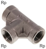 Imagen destacada de la colección - Conectores En T Fundición De Hierro / Acero Inoxidable Roscas Rp Hembra PN25