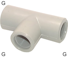 Conectores En T Roscas G De Plástico Hembra PN10