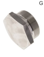 Tapones De Cierre Acero / Acero Inoxidable Roscas G Con Cono Para Manguera 60gr PN575