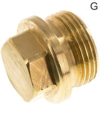 Imagen destacada de la colección - Tapones De Cierre Latón / Acero Inoxidable Roscas G Hexagonal Exterior Y Collar PN40