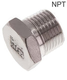 Imagen destacada de la colección - Tapones De Cierre Acero Inoxidable Roscas NPT Hexágono Exterior PN16