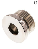 Tapones De Cierre Latón / Acero Inoxidable Roscas G Hexagonal Interior PN40
