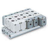 Imagen destacada de la colección - Válvulas Solenoides Colector De 5 Vías SMC VV5F5