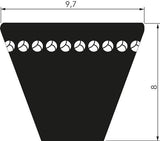 Imagen destacada de la colección - Correas Trapezoidales Metricas Dentadas XPZ 9,7x8 Mm DIN 7753