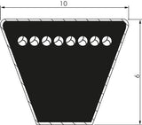 Imagen destacada de la colección - Correas Trapezoidales Clásicas Imperiales Z 10x6 Mm DIN 2215