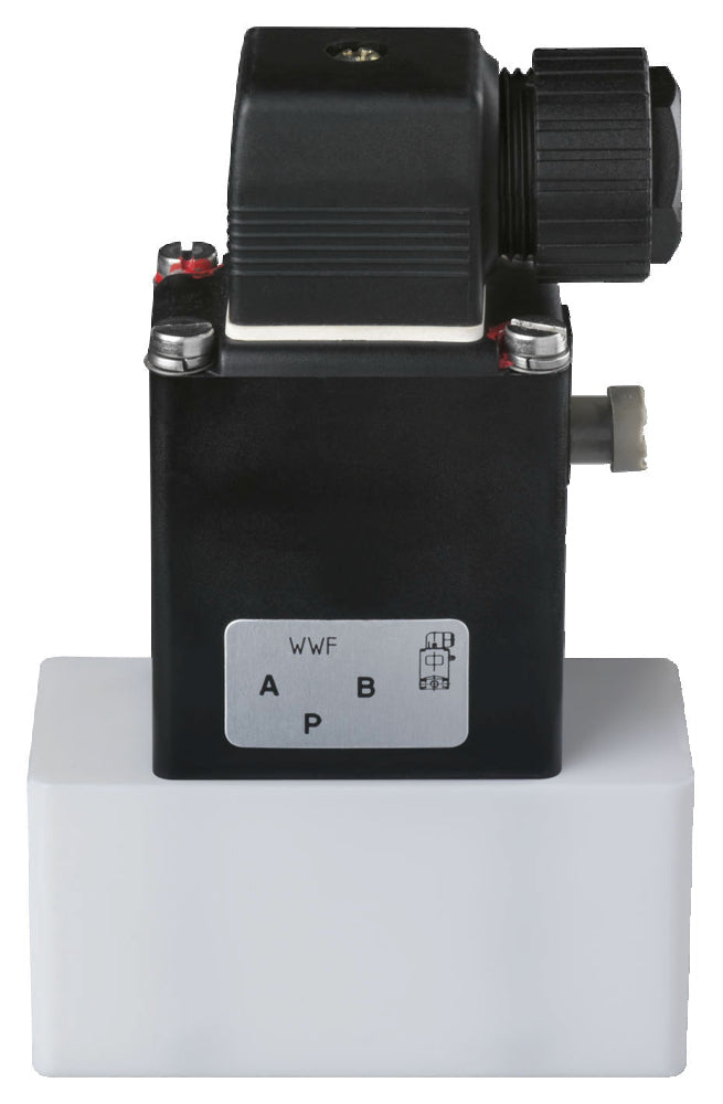 Válvula Solenoide 3/2 Vías G3/8'' Desviar Plástico FFKM/FKM 0-2bar/29psi 24VDC 0121 77071