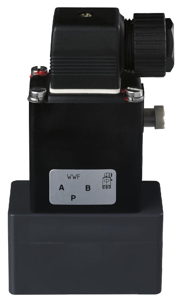 Válvula Solenoide 3/2 Vías G3/8'' NC Plástico FKM 0-2bar/29psi 230VAC 0121 47902