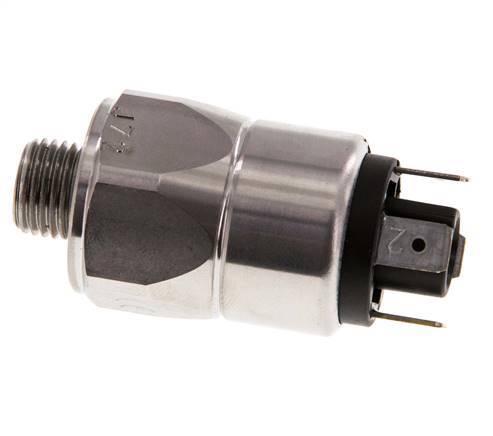 10 a 50bar SPDT Presostato de acero inoxidable G1/4'' 250VAC Conector plano EPDM