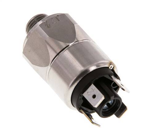 10 a 50bar SPDT Presostato de acero inoxidable G1/4'' 250VAC Conector plano EPDM