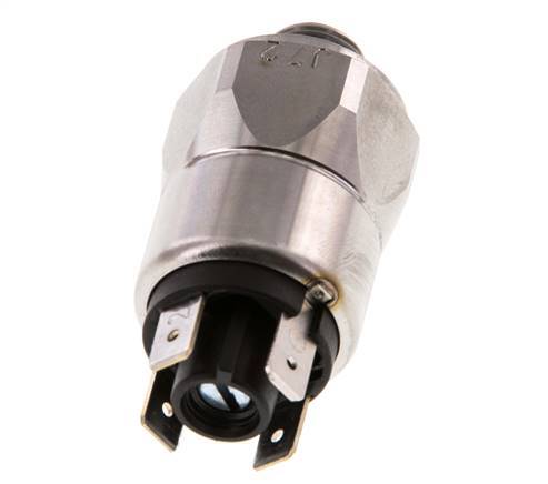 10 a 50bar SPDT Presostato de acero inoxidable G1/4'' 250VAC Conector plano EPDM