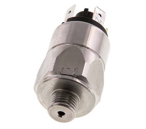 10 a 50bar SPDT Presostato de acero inoxidable G1/4'' 250VAC Conector plano EPDM
