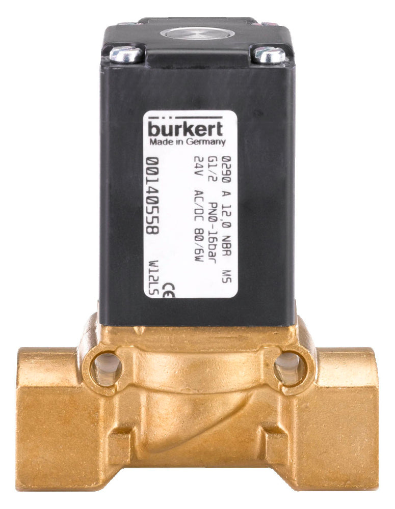 G1/2'' Válvula solenoide de latón 230VAC Burkert 0290 254393