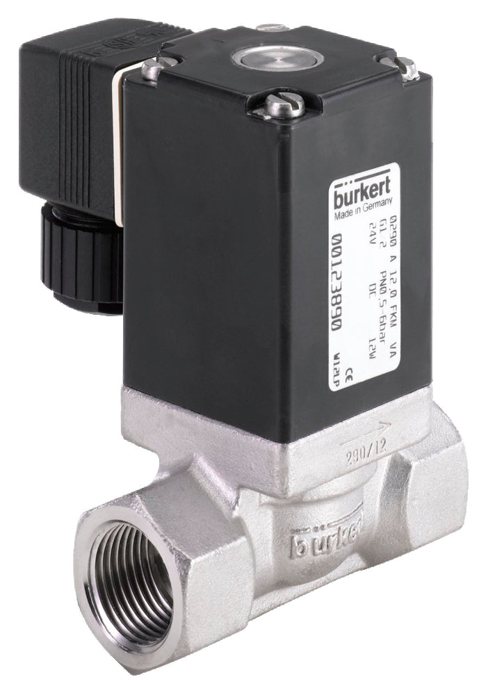 Válvula Solenoide G1/2'' NC Acero Inoxidable NBR 0-16bar/232psi 24VAC No Apto Para Vacío 290 43659