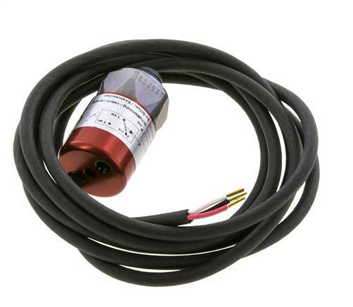 presostato de acero SPDT de 20 a 50bar G1/4'' 250VAC Cable de 3 hilos 2m