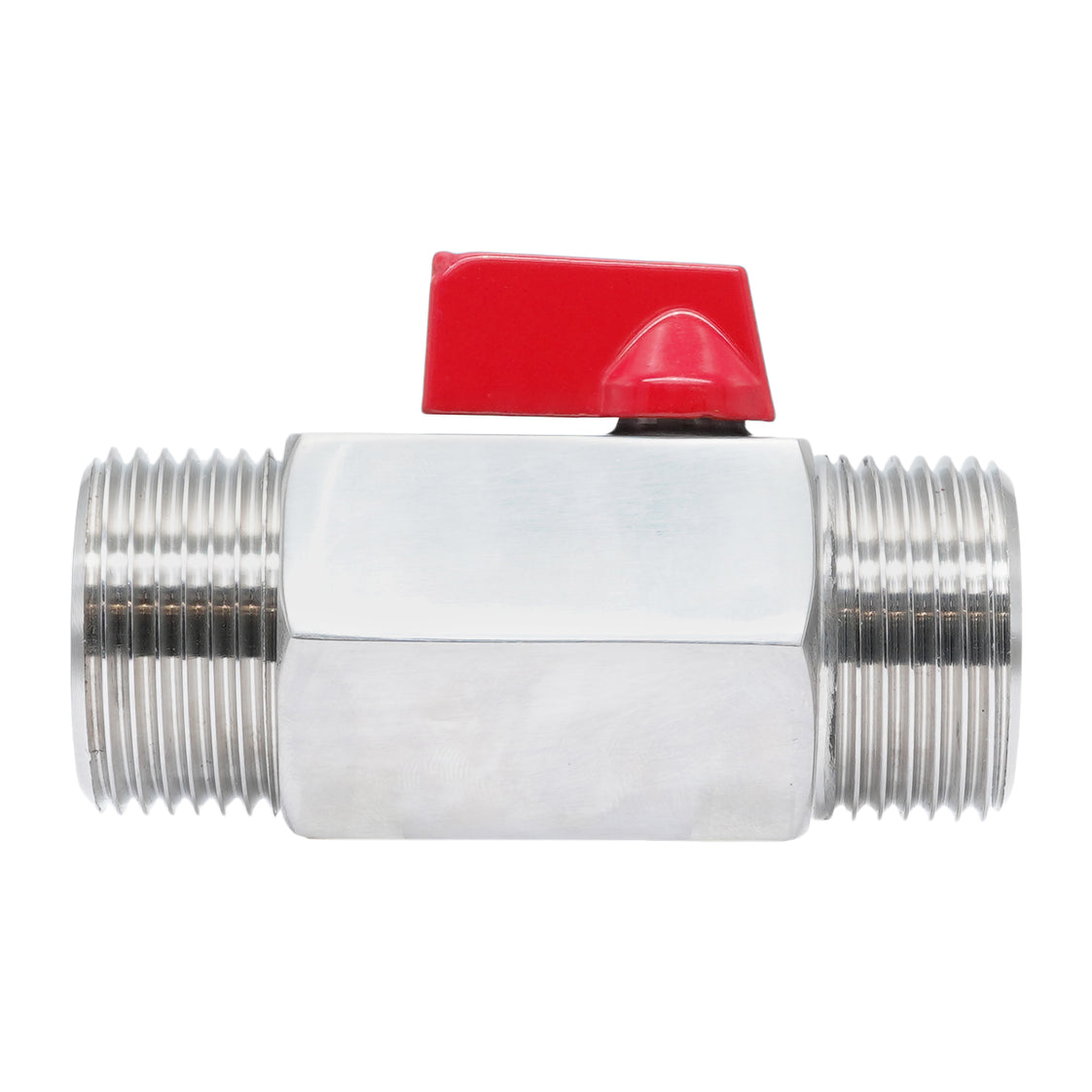 G 1/2'' M/M Válvula De Bola Mini 2 Vías Acero Inoxidable 69 Bar PTFE - TamesonPRO 1113-012-M