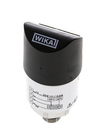 0 a 10bar Acero inoxidable Presostato electrónico Wika G1/4'' 1VDC IO-Link Conector M12 de 4 pines