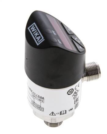 0 a 10bar Acero inoxidable Presostato electrónico Wika G1/4'' 1VDC IO-Link Conector M12 de 4 pines