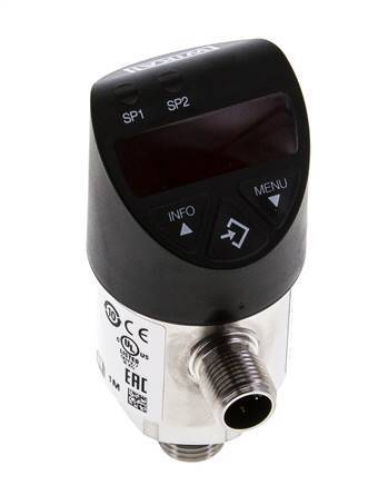 0 a 10bar Acero inoxidable Presostato electrónico Wika G1/4'' 1VDC IO-Link Conector M12 de 4 pines