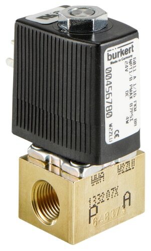 Electroválvula G1/8'' NC Latón FFKM 0-4,5bar/65psi 24VDC 6011 143742